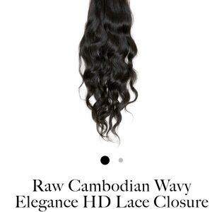 Raw Cambodian Wavy HD Lace Closure - Dark Brown 16 Inches